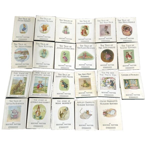 Beatrix Potter Peter Rabbit's LOT  23 Books Vintage Original Authorized Edition - Picture 4 of 16